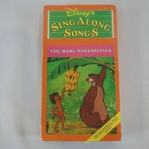 Disney Sing Along Songs Jungle Book The Bare Necessities VHS 1990's Disney